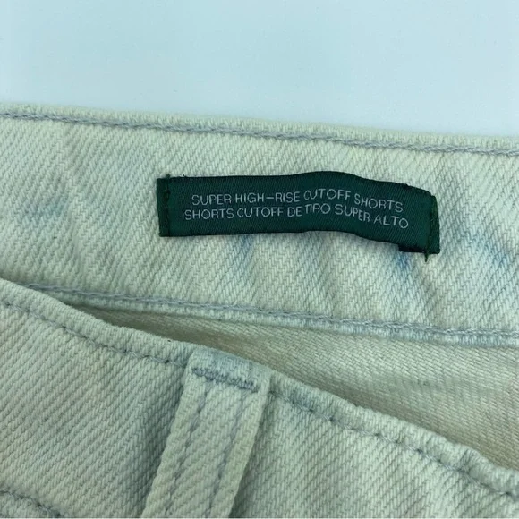 Wild Fable Super High Rise Raw Hem Jean Cutoffs Shorts - Size 17 - Picture 3 of 5